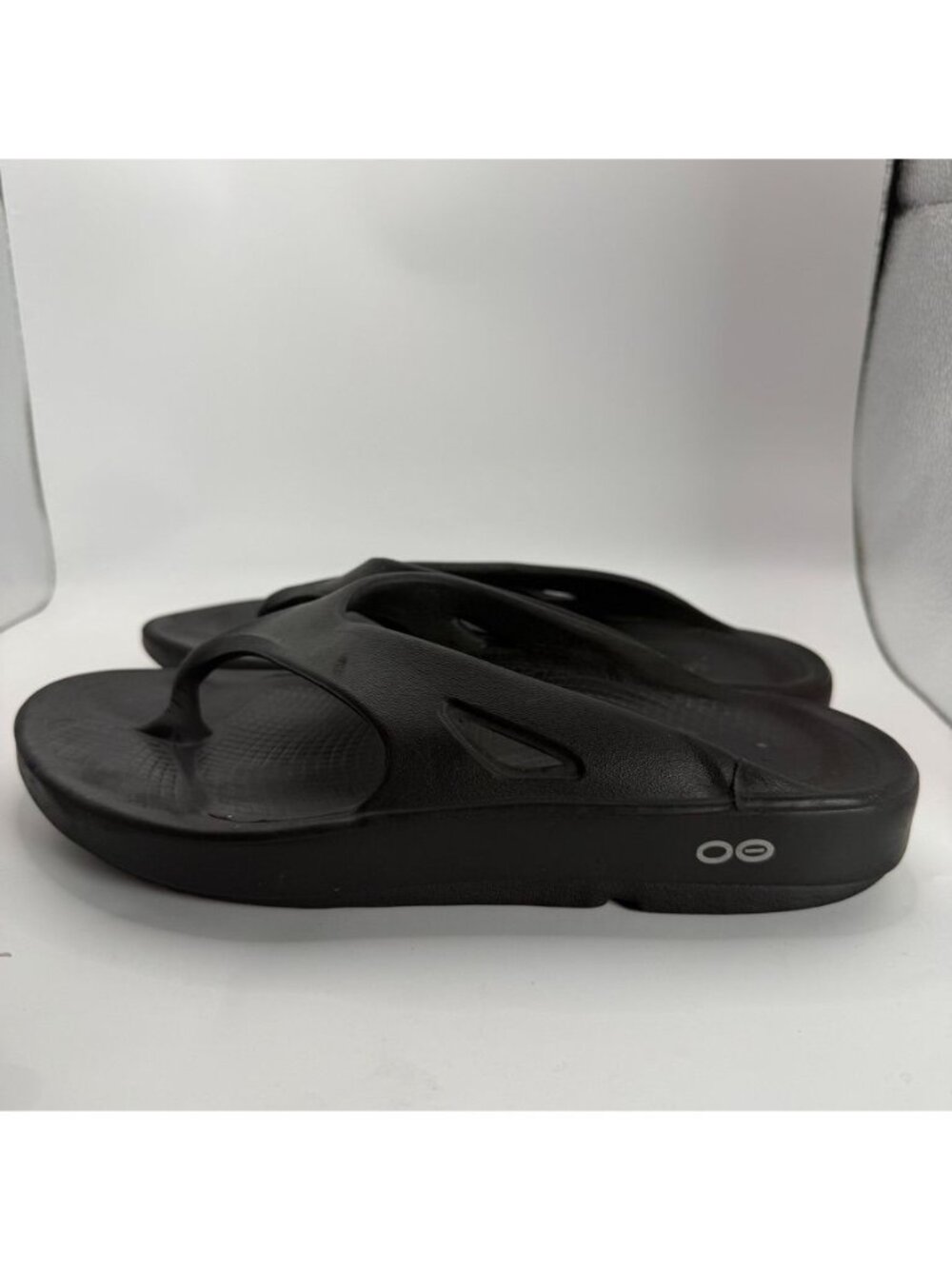 Oofos Ooriginal Black Recovery Sandals EU 37 Womens Size 6 Flip Flops - Picture 4 of 8